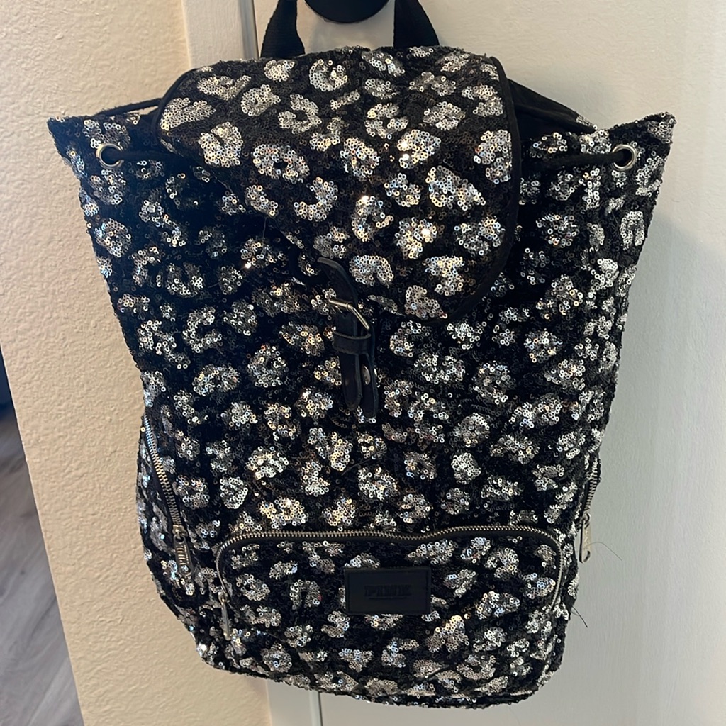 Pink Sequin Backpack